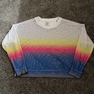 Lucky in Love White Mesh Top